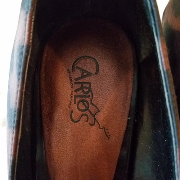 Privilege by Carlos Santana fabric brown leopard pumps - Picture 4 of 6